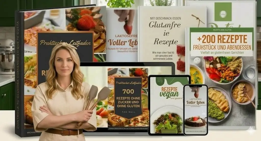 700 Rezepte ohne Zucker und ohne Gluten — Praktischer Leitfaden mit Ebooks, Tablets und Smartphones