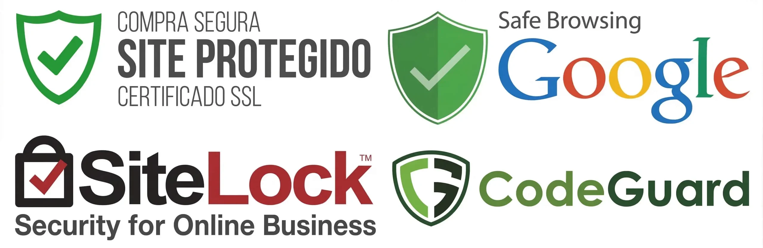 Sicherheit — Site Protegido, Google Safe Browsing, SiteLock, CodeGuard