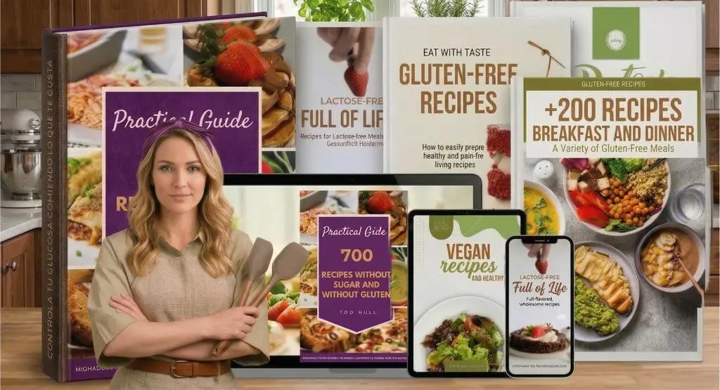 700 Recipes Without Sugar and Without Gluten — Practical Guide with eBooks, Tablets and Smartphones