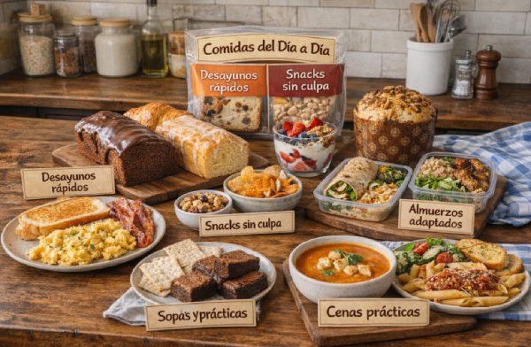 Refeições do dia a dia: cafés da manhã, sopas e almoços práticos